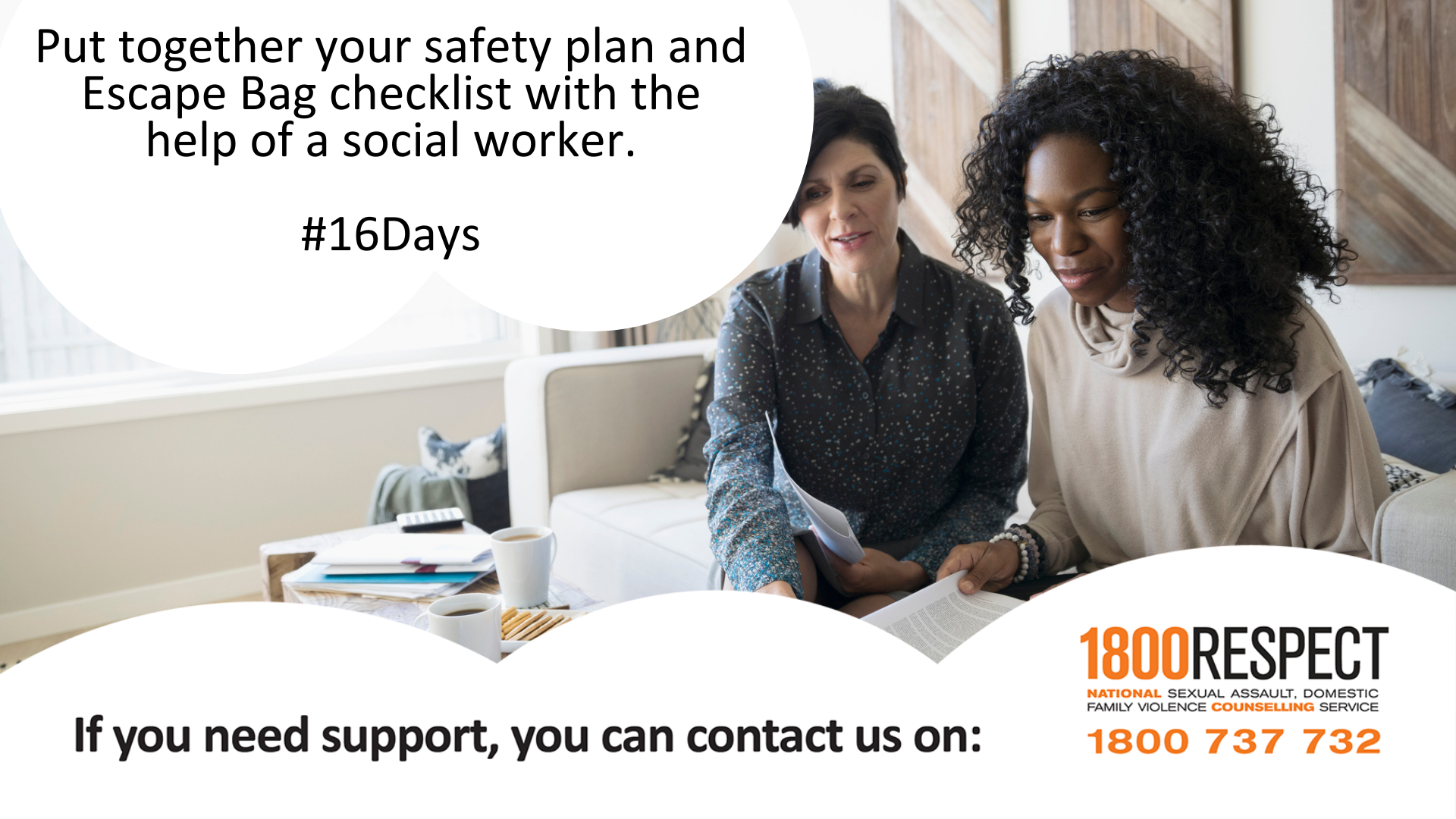 16 days tile about safety planning